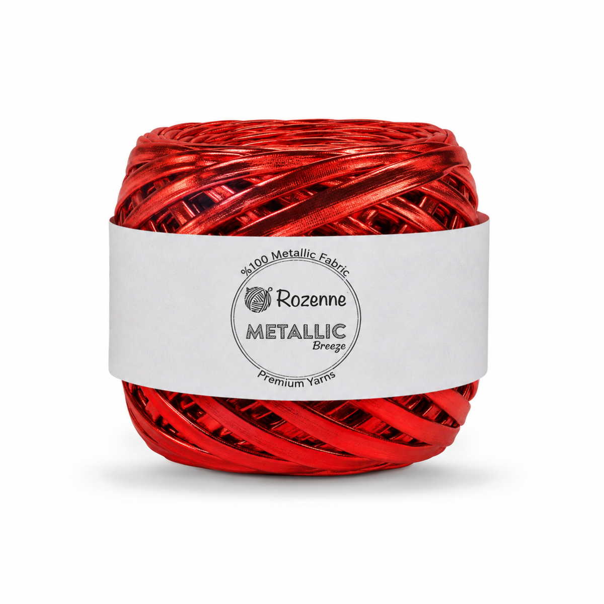 Rozenne Metallic Breeze Glitter Yarn 5012 Red Main Photo