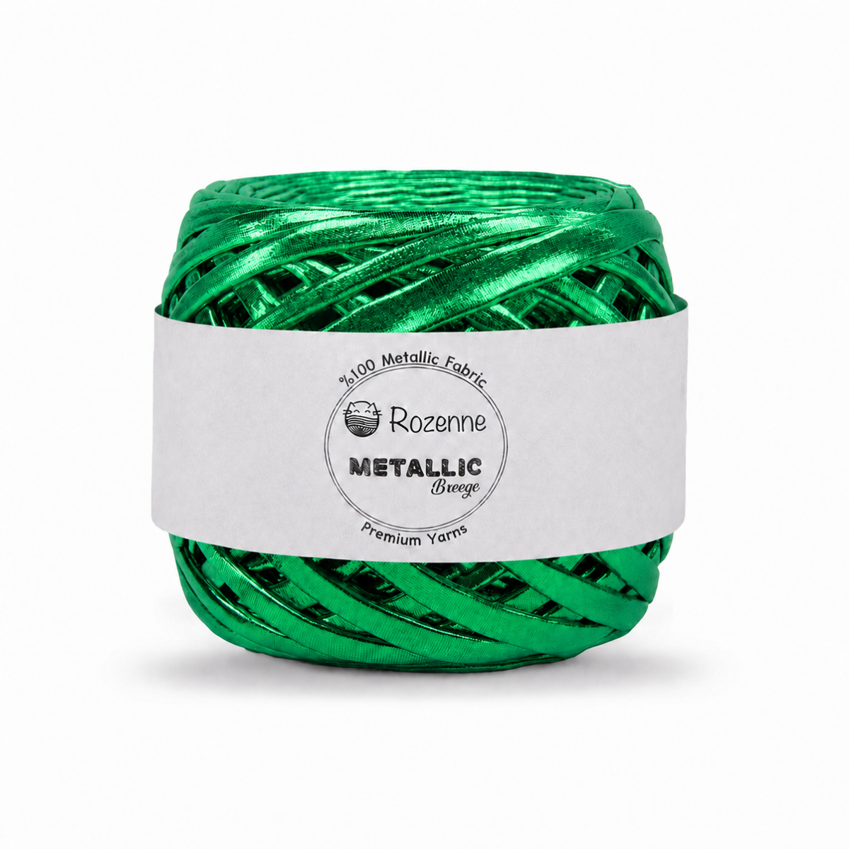 Rozenne Metallic Breeze Glitter Yarn 5015 Emerald Green Main Photo