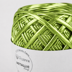 Rozenne Metallic Breeze Glitter Yarn 5016 Pistachio Green Surface Photo