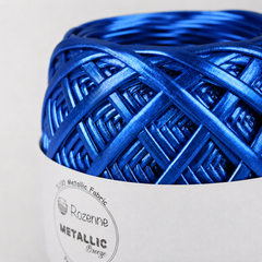 Rozenne Metallic Breeze Glitter Yarn 5018 Sax Blue Surface Photo