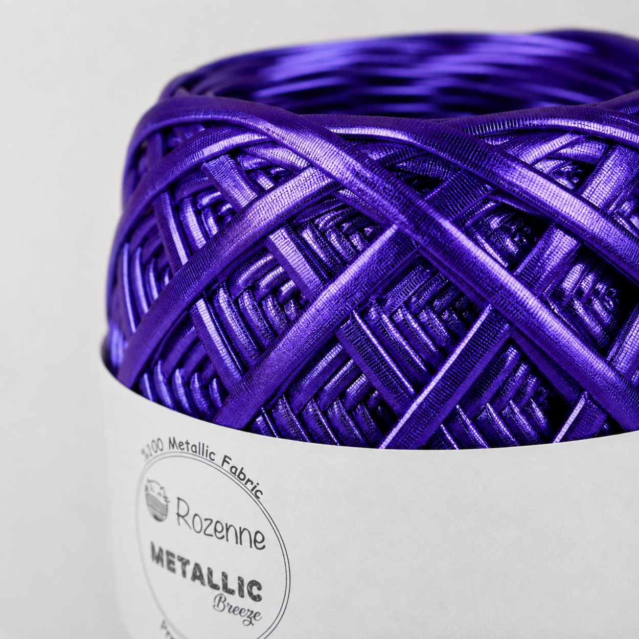 Rozenne Metallic Breeze Glitter Yarn 5019 Navy Blue Surface Photo