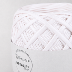 Rozenne Metallic Breeze Glitter Yarn 5021 White Surface Photo