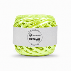 Rozenne Metallic Breeze Glitter Yarn 5022 Neon Green Main Photo