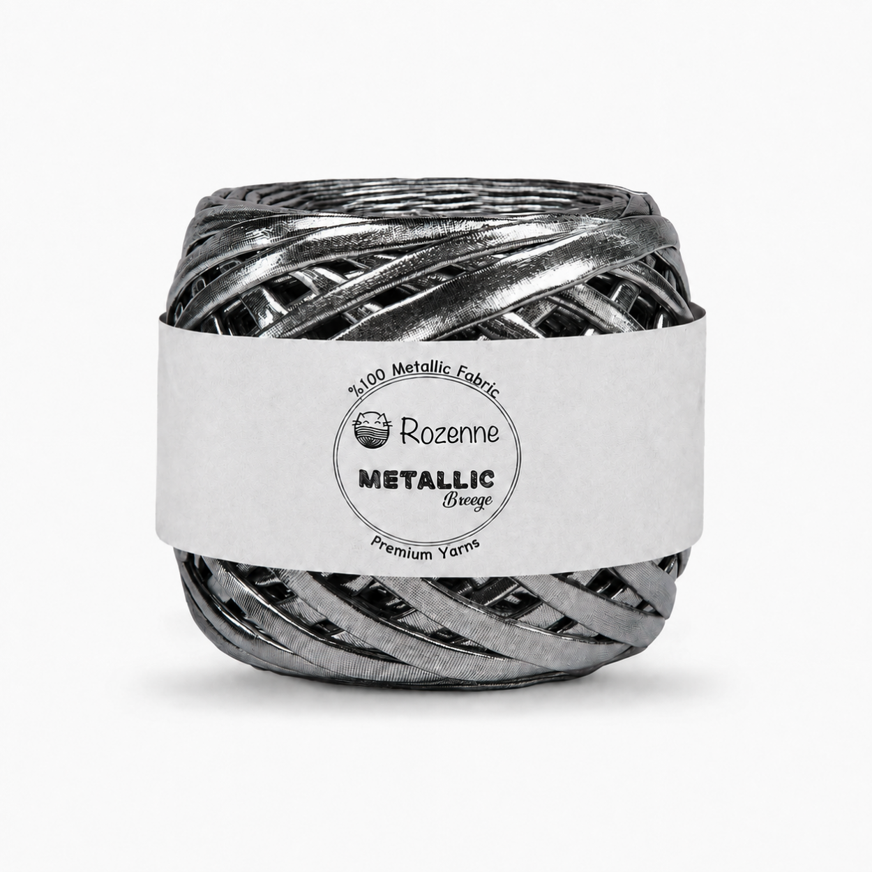 Rozenne Metallic Breeze Glitter Yarn 5024 Gray Main Photo