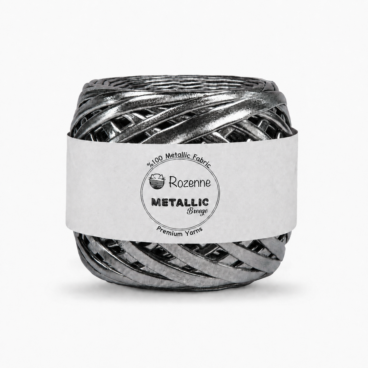 Rozenne Metallic Breeze Glitter Yarn 5024 Gray Main Photo