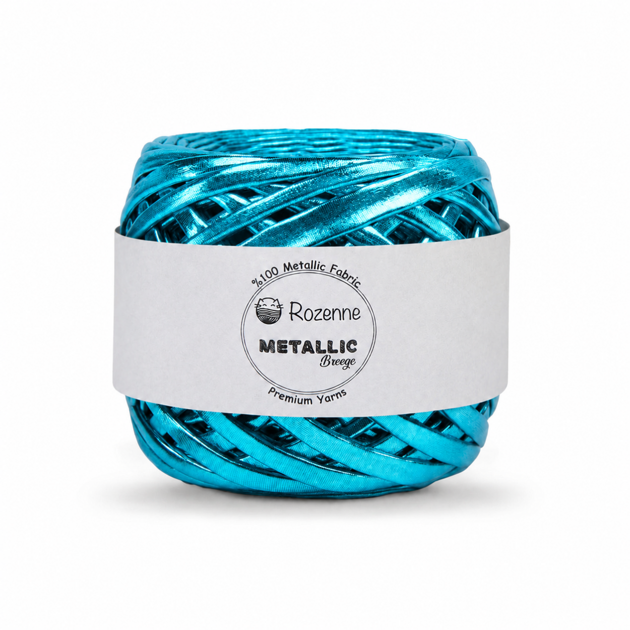 Rozenne Metallic Breeze Glitter Yarn 5026 Turquoise Main Photo