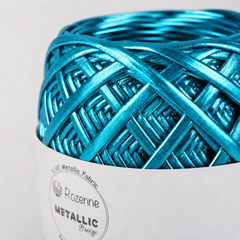 Rozenne Metallic Breeze Glitter Yarn 5026 Turquoise Surface Photo