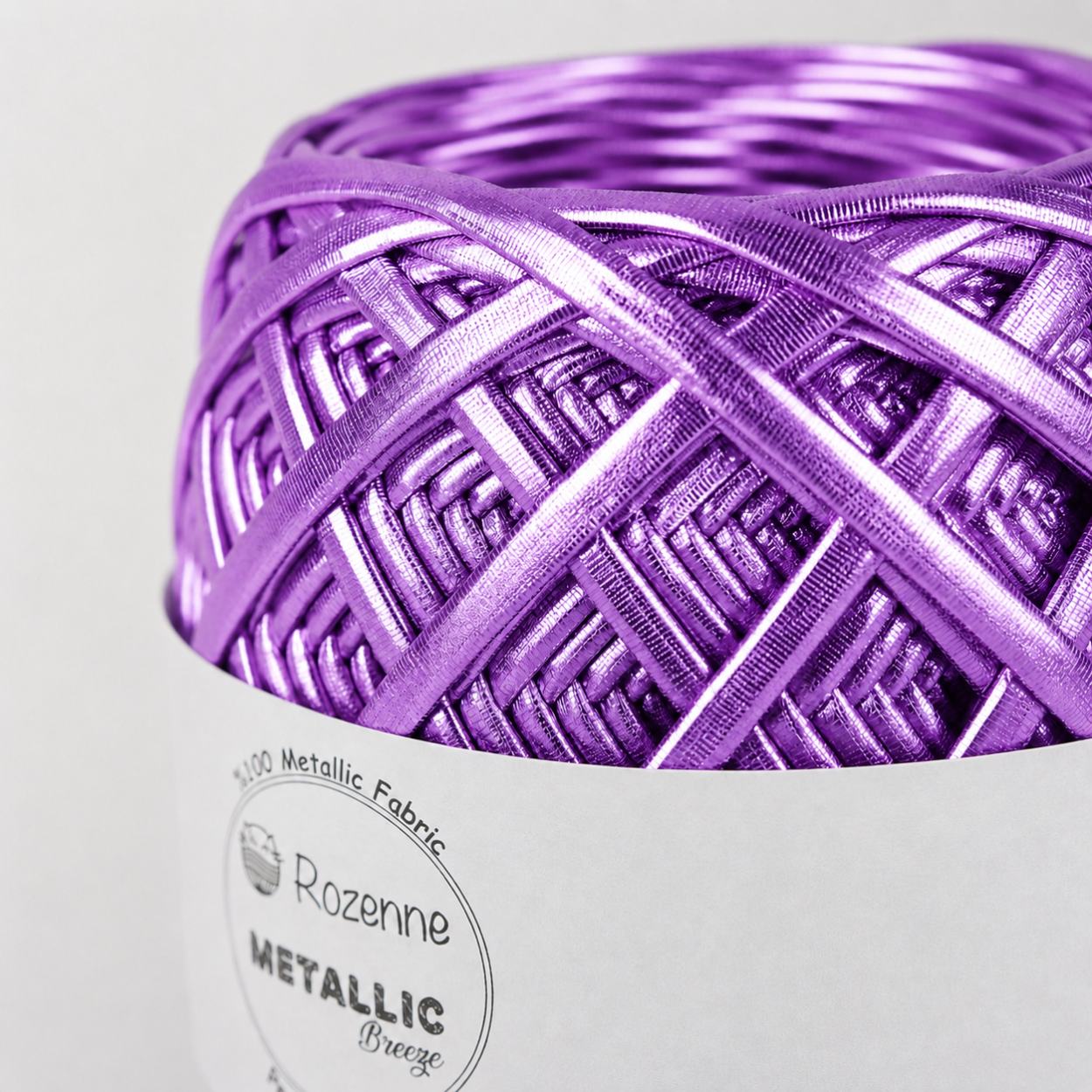 Rozenne Metallic Breeze Glitter Yarn 5027 Lilac Surface Photo