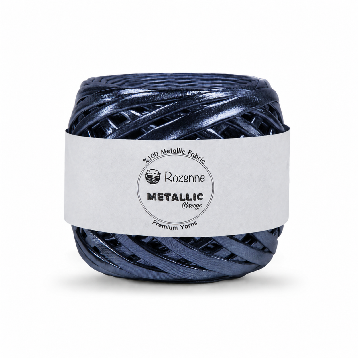 Rozenne Metallic Breeze Glitter Yarn 5028 Midnight Blue Main Photo