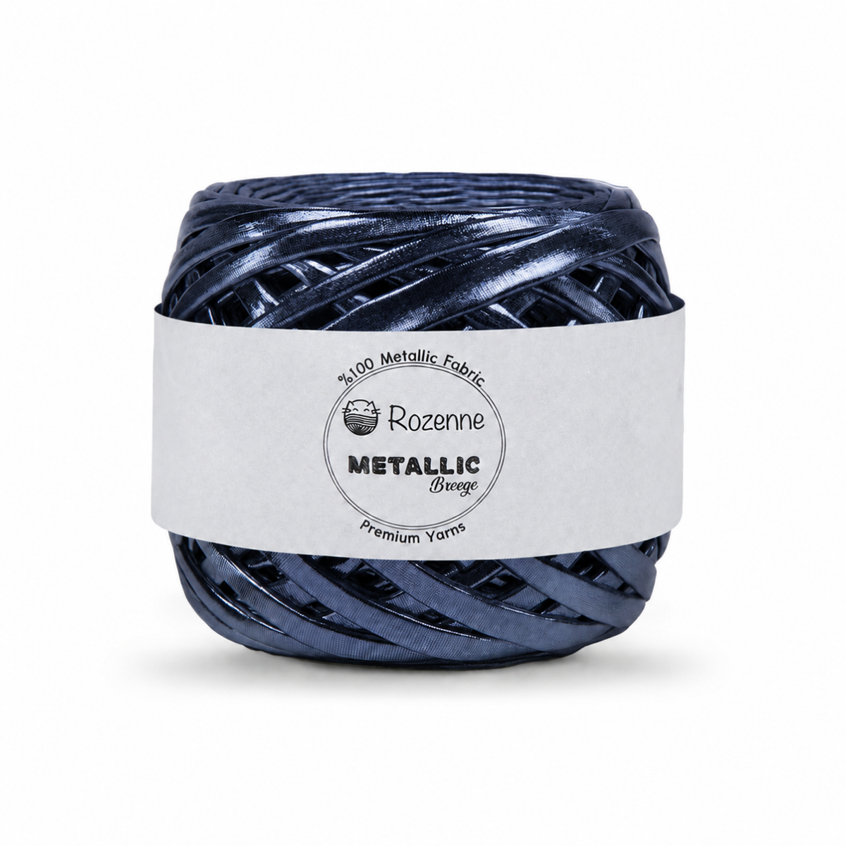 Rozenne Metallic Breeze Glitter Yarn 5028 Midnight Blue Main Photo
