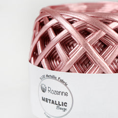 Rozenne Metallic Breeze Super Metallic Yarn 01 Powder Pink Surface Photo Rozenneyarns.com