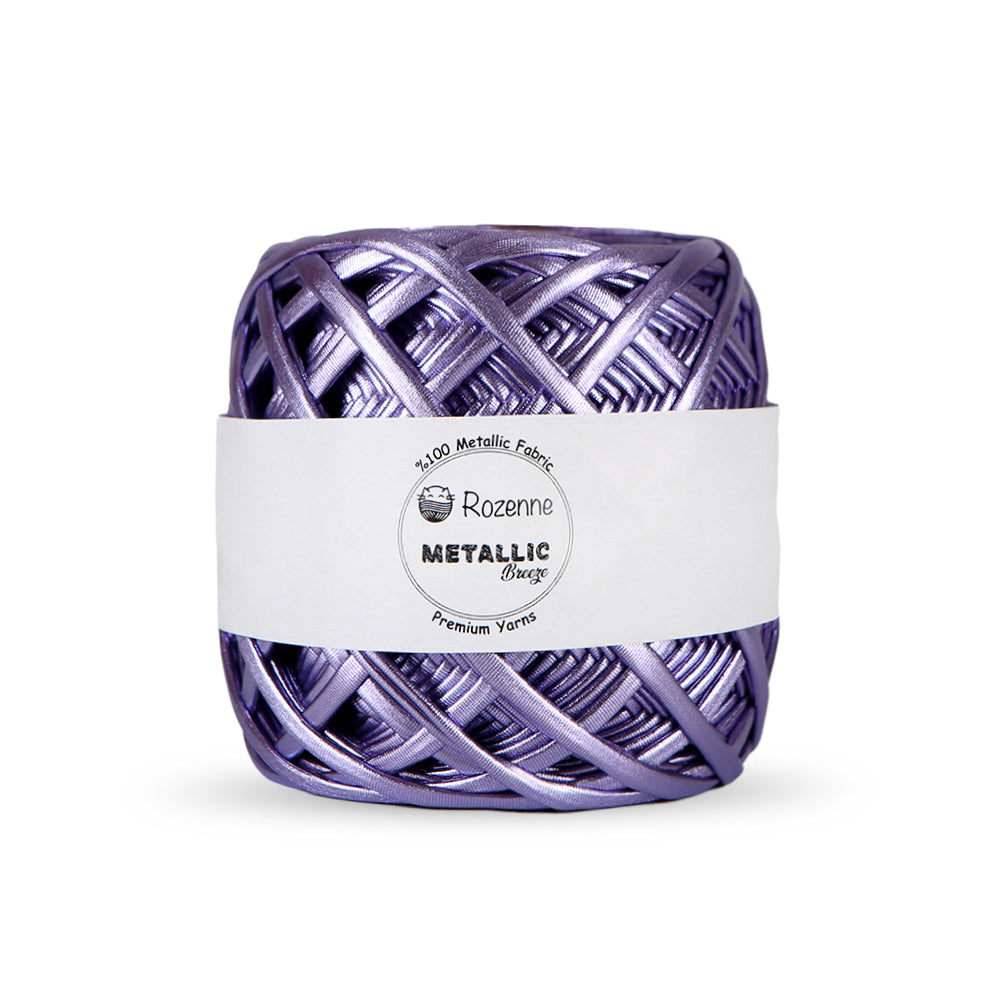 Rozenne Metallic Breeze Super Metallic Yarn 03 Lilac Main Photo Rozenneyarns.com