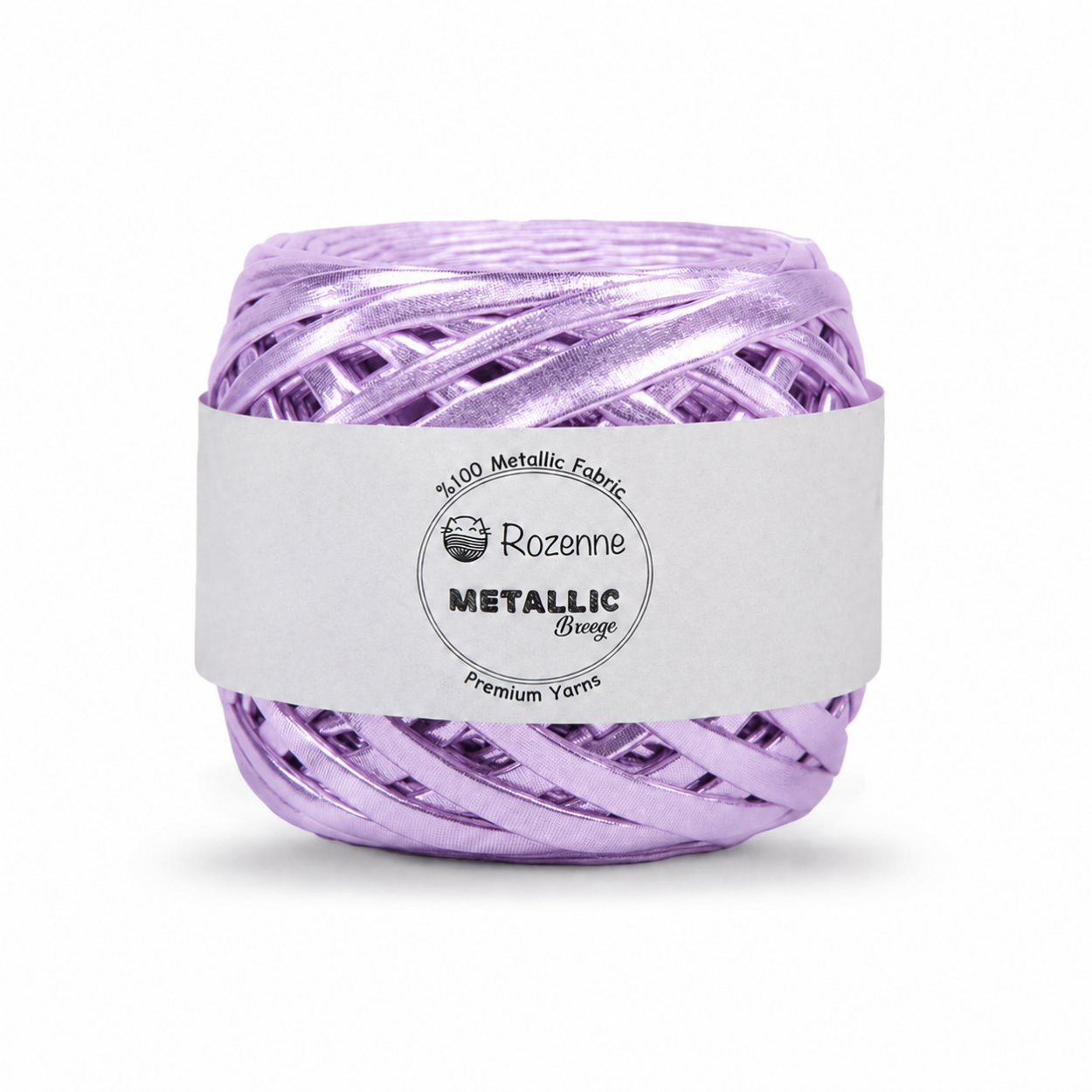 Rozenne Metallic Breeze Super Metallic Yarn 5001 Light Lilac Main Photo Rozenneyarns.com