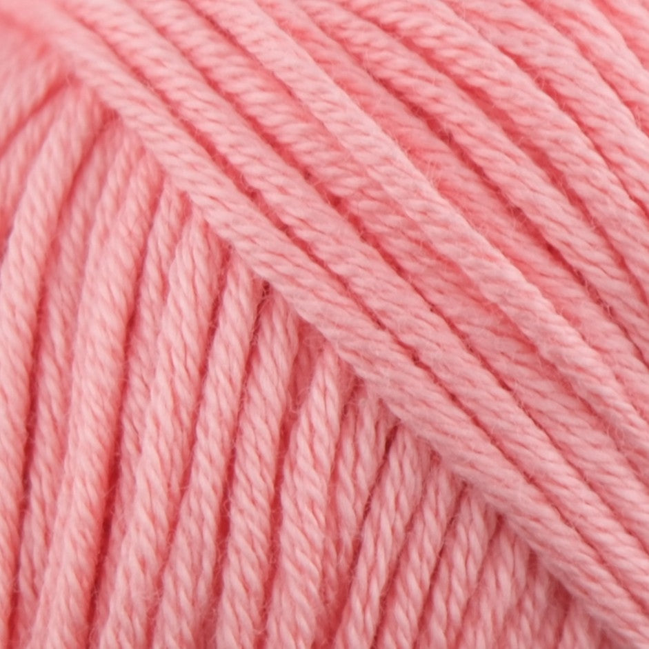Rozenne Pure Organic Cotton Yarn 2108 Sugar Pink Surface Rozenneyarns.com