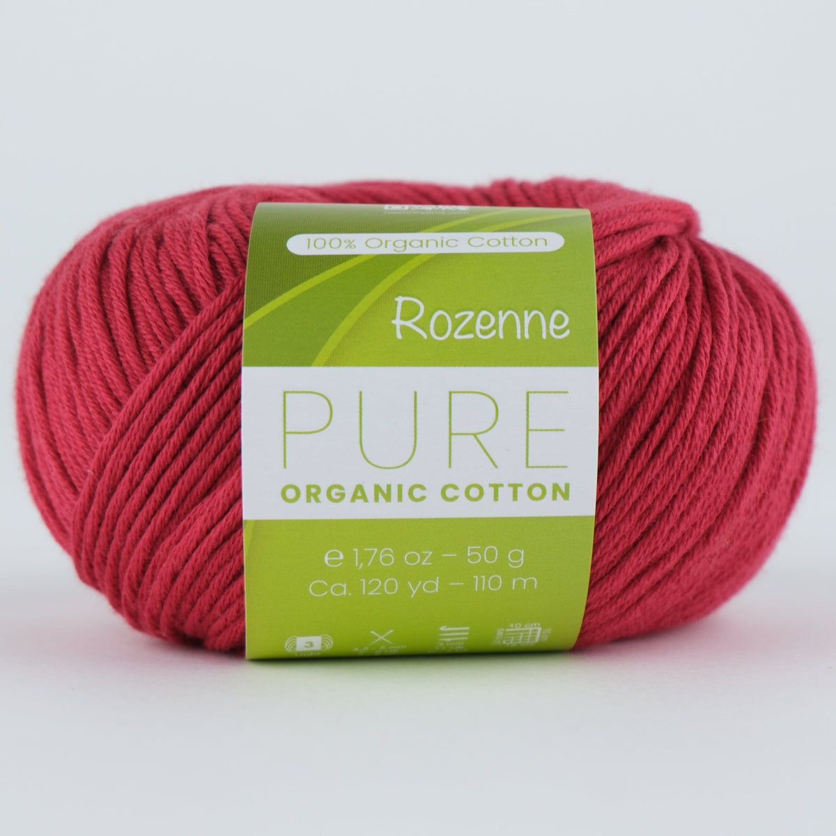 Rozenne Pure Organic Cotton Yarn 2112 Claret Main Rozenneyarns.com
