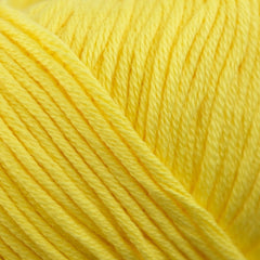 Rozenne Pure Organic Cotton Yarn 2104 Lemon Yellow Surface Rozenneyarns.com