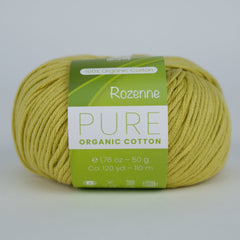 Rozenne Pure Organic Cotton Yarn 2109 Olive Green Main Rozenneyarns.com