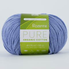 Rozenne Pure Organic Cotton Yarn 2111 Lilac Main Rozenneyarns.com