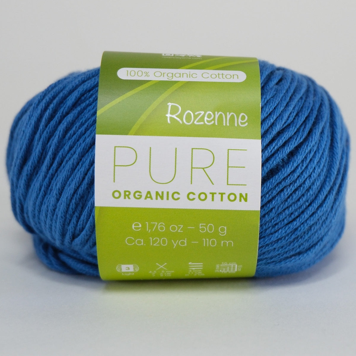 Rozenne Pure Organic Cotton Yarn 2119 Navy Blue Main Rozenneyarns.com