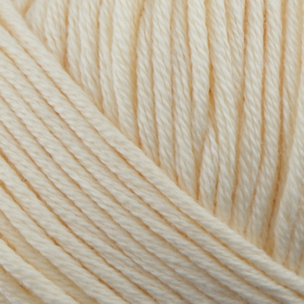 Rozenne Pure Organic Cotton Yarn 2121 Cream Surface Rozenneyarns.com