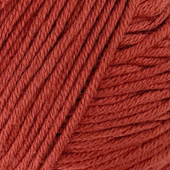 Rozenne Pure Organic Cotton Yarn 2138 Brick Red Surface Rozenneyarns.com